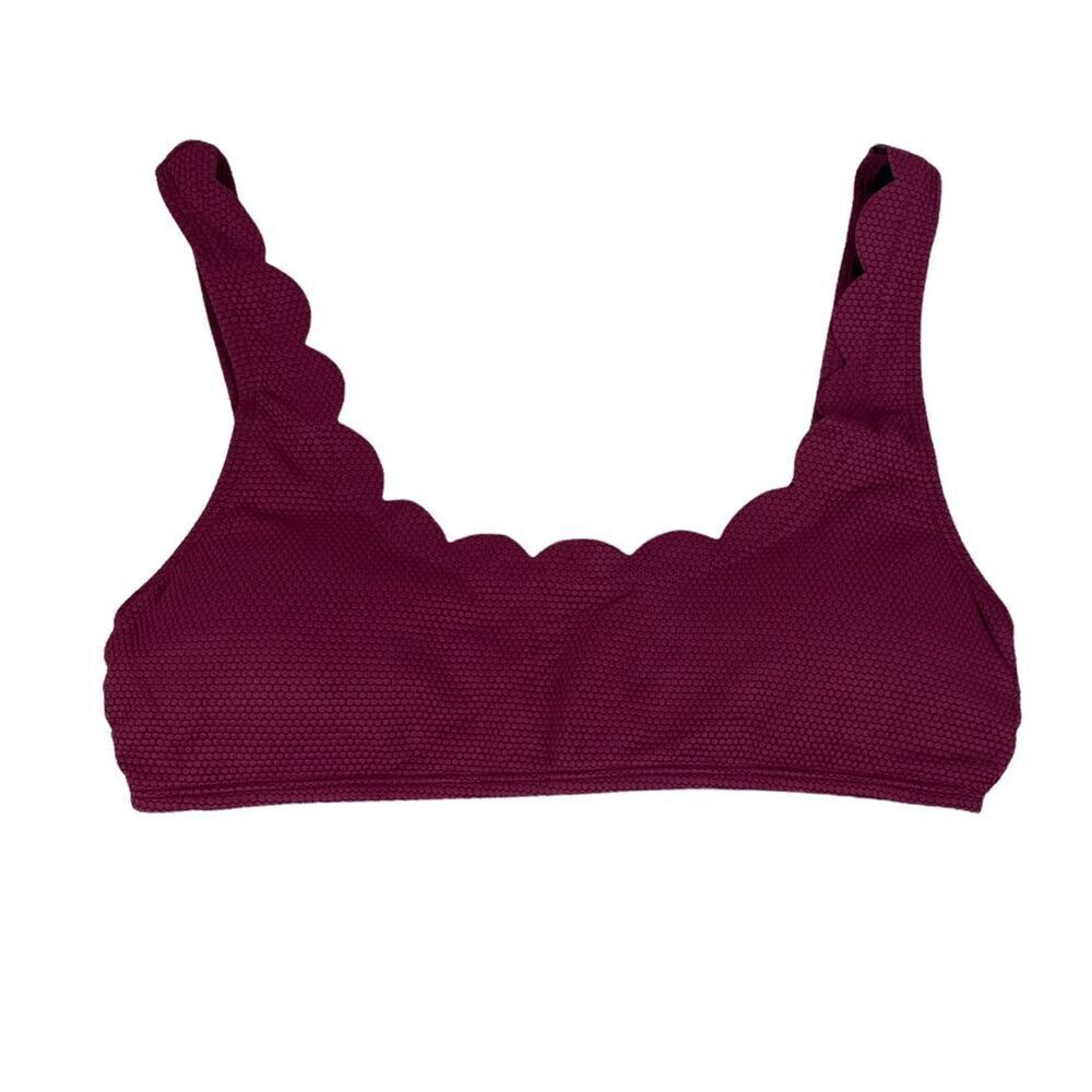 Firpearl Scalloped Edge Bikini top size Medium NEW
